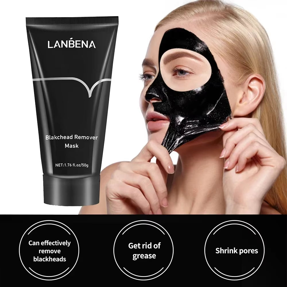 LANBENA Deep Cleaning Blackhead Remover Mask Remove Black Head Acne Shrinking Pore Improve Rough Skin Acne Treatment Face Care